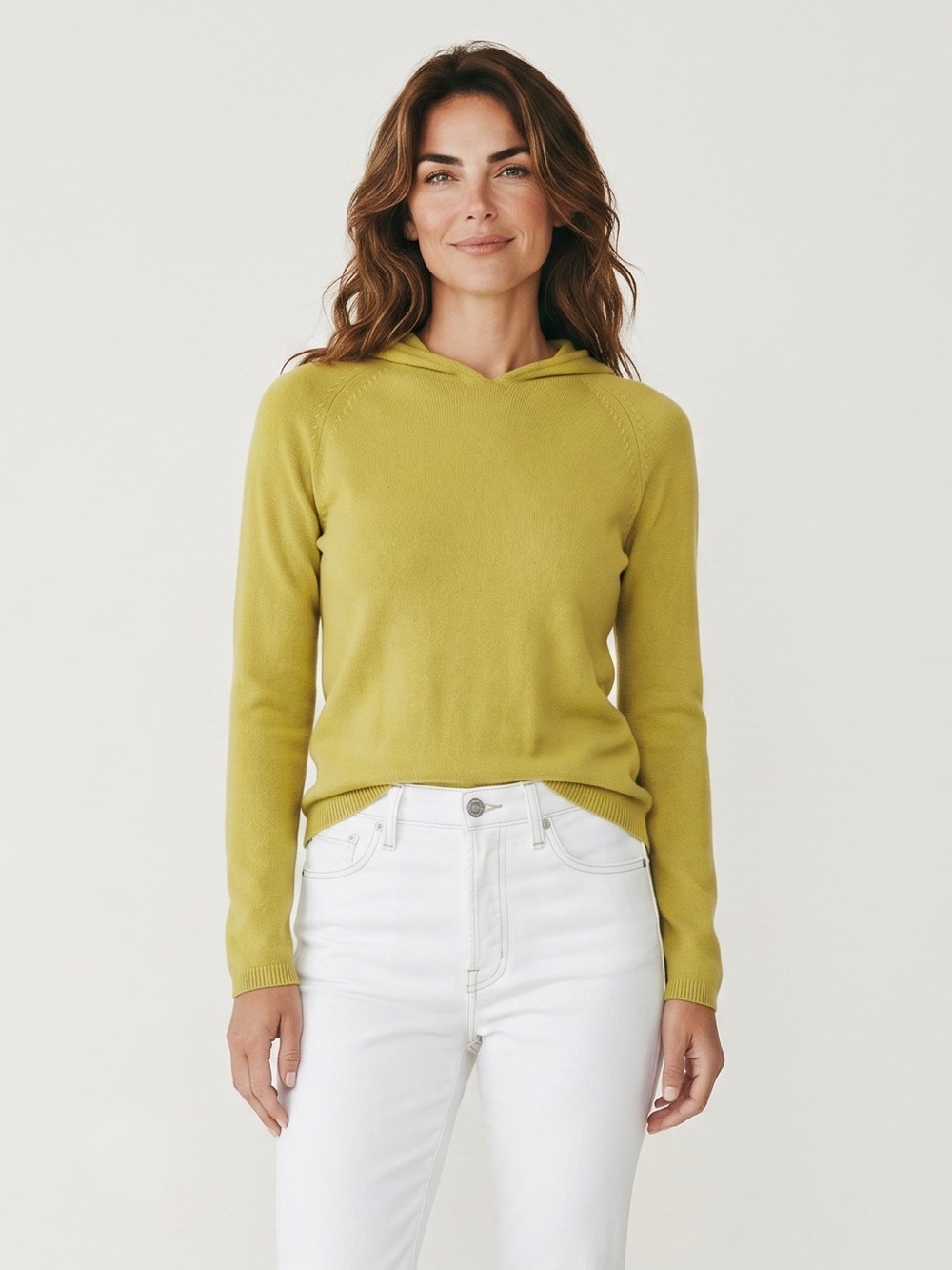 S’MAXMARA Knit Green Long Sleeve Sweater Hoodie Top